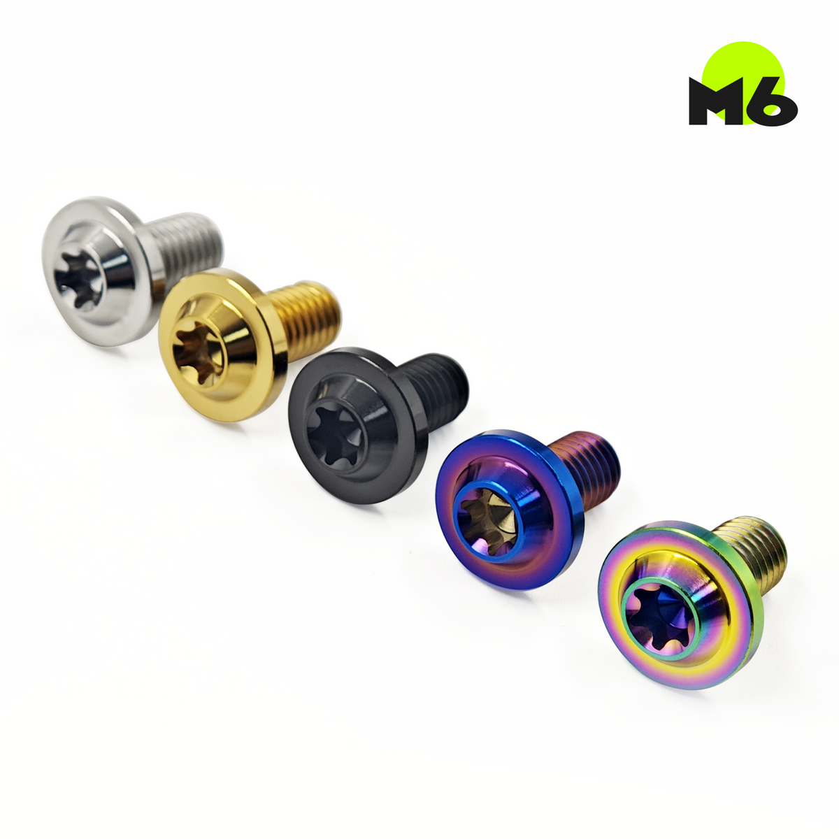 TC4 Grade-5 Titanium Bolts M6 x 10-100mm Pitch 1.0mm for Motorcycle Bike DIY Screws Main image