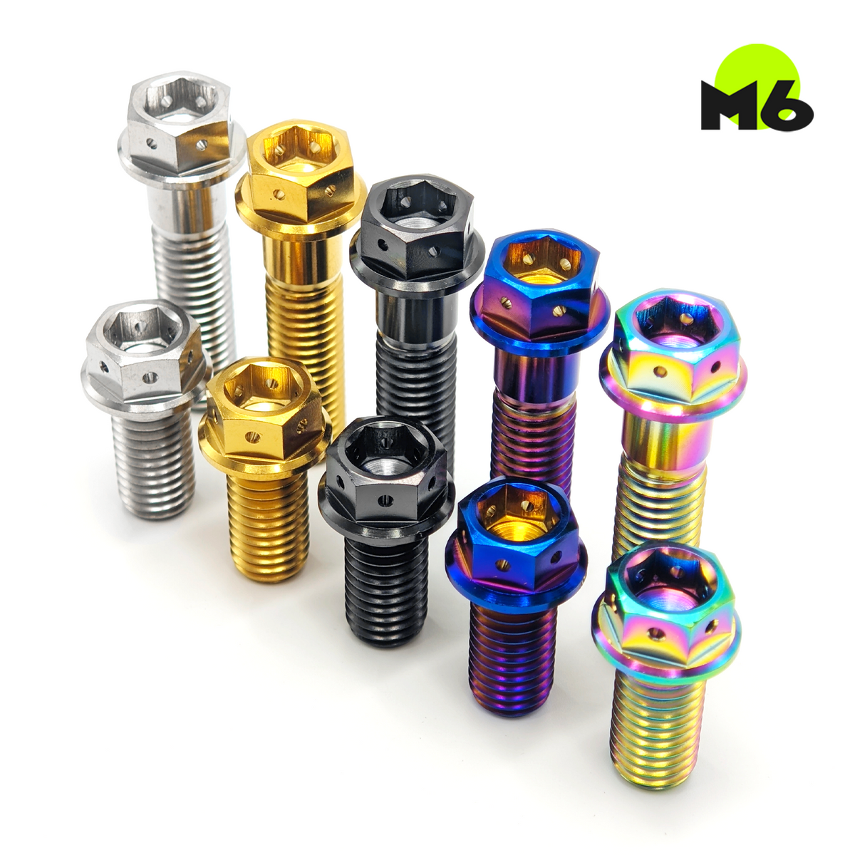 Titanium Bolt M6 Hex Head Screws for Bike MTB Bike Motorcycle Bicycle Lightweight Fasteners Main image