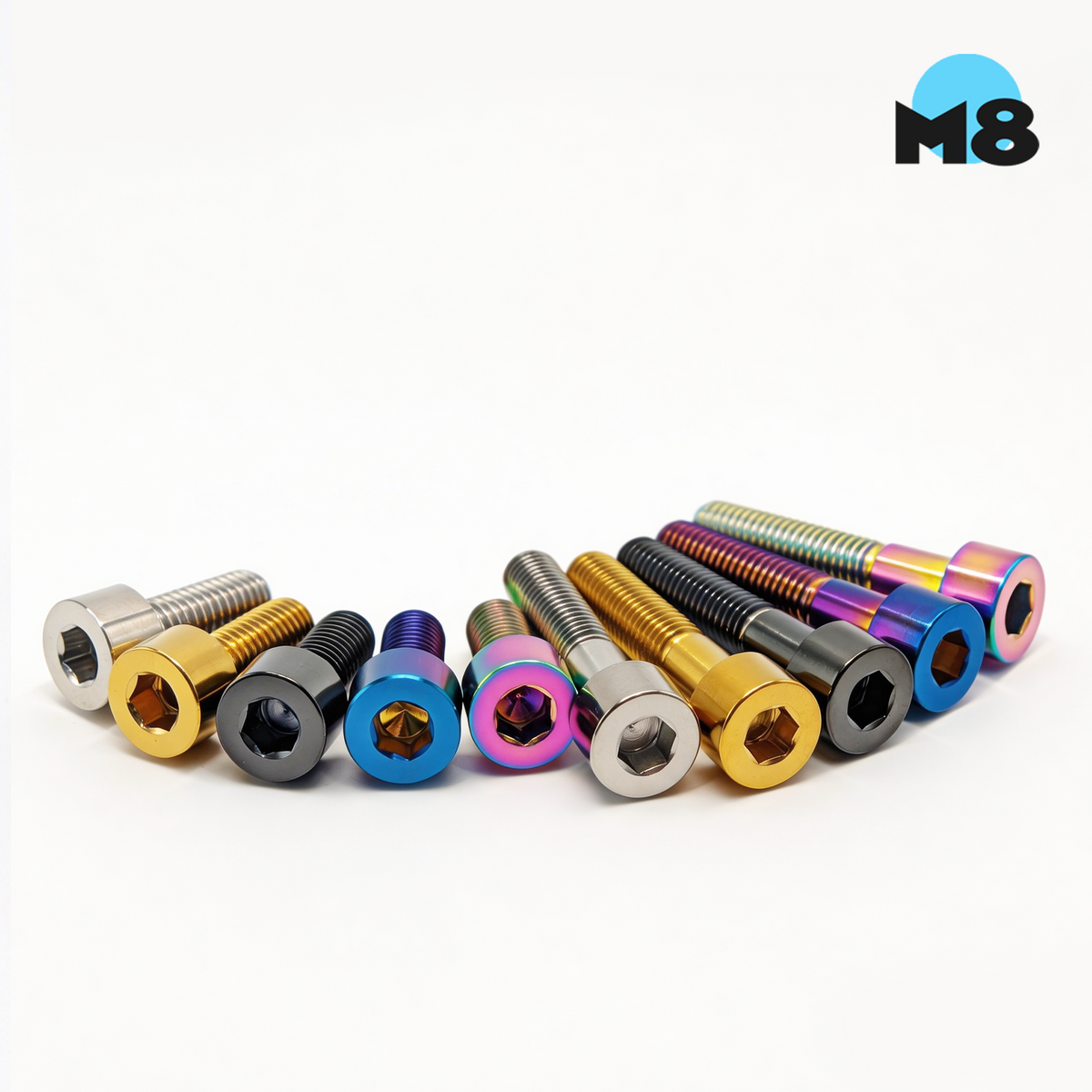 M8 x 20 30 40 50 60mm Titanium Bolt Fastener Hex Socket Screws for Honda Motorcycle Bicycle Scooter Main image