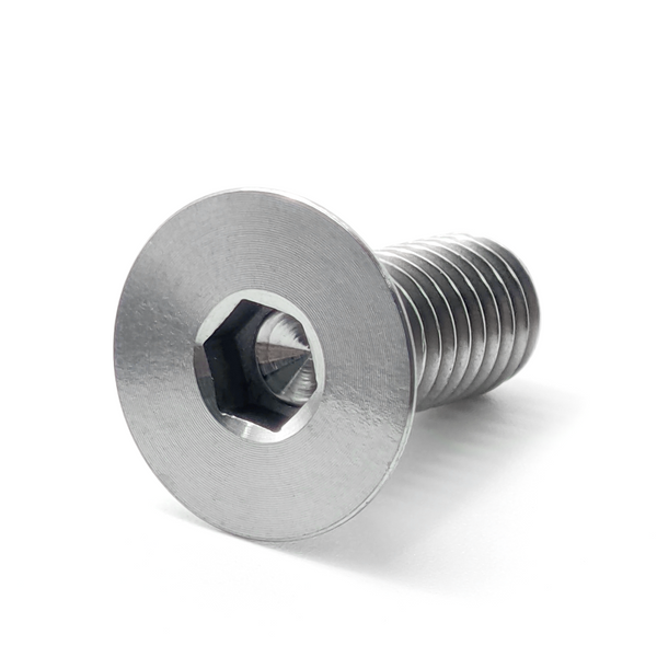 Bike Stem Countersunk Screw M6 x 25 30 35 40mm Titanium Alloy Flat Head Headset Cap Bolt Bike Headset Stem Top Cap Fixing Bolts