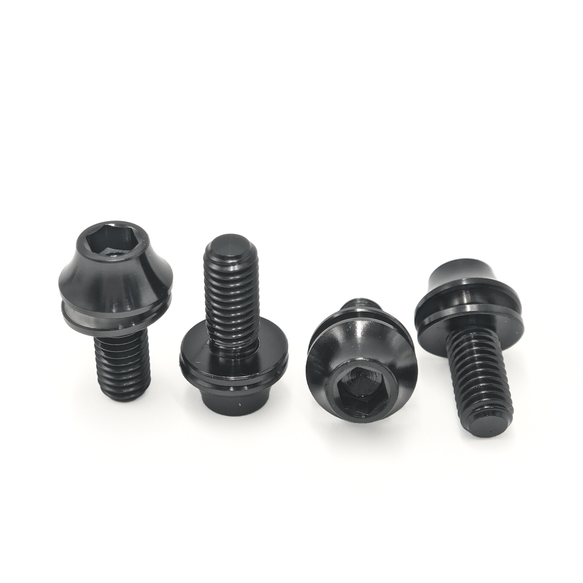 4Pcs M5x12mm Titanium Bolts with Washer for MTB Bike Bottle Cage Screw Titanium Bicyce Hardware