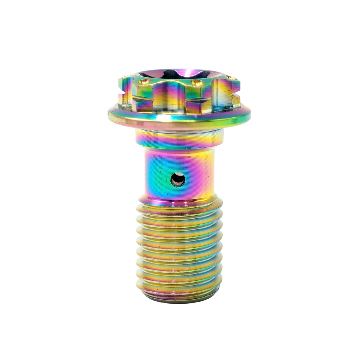M10 Metric Banjo Bolt for Brake Line Adapter Fitting for Master Cylinder Caliper Clutch System TC4 Grade 5 Titanium Screws