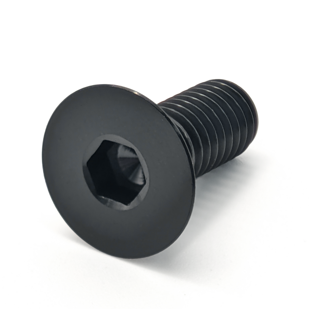 Bike Stem Countersunk Screw M6 x 25 30 35 40mm Titanium Alloy Flat Head Headset Cap Bolt Bike Headset Stem Top Cap Fixing Bolts