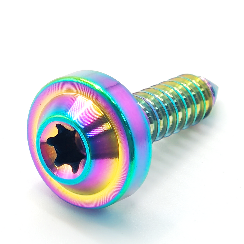 Titanium Bolt M4 x12 15mm M5 x 15 18mm Self-Tapping Torx Head Screws for Bike Motorcycle Car Boat Ti Fasteners