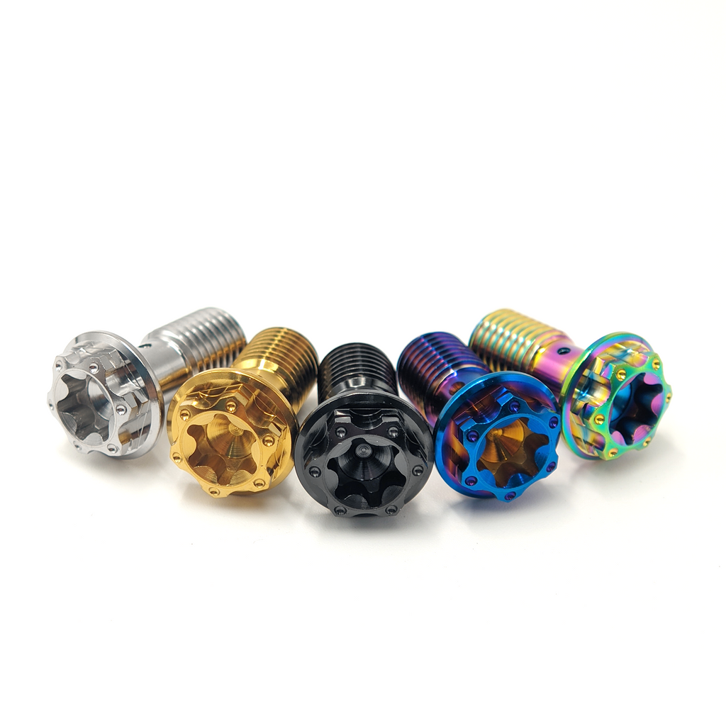 M10 Metric Banjo Bolt for Brake Line Adapter Fitting for Master Cylinder Caliper Clutch System TC4 Grade 5 Titanium Screws
