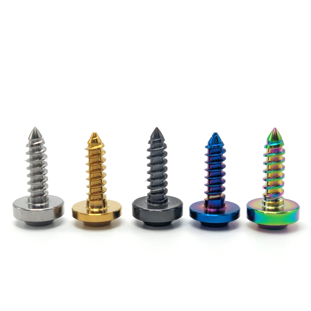 Titanium Bolt M4 x12 15mm M5 x 15 18mm Self-Tapping Torx Head Screws for Bike Motorcycle Car Boat Ti Fasteners