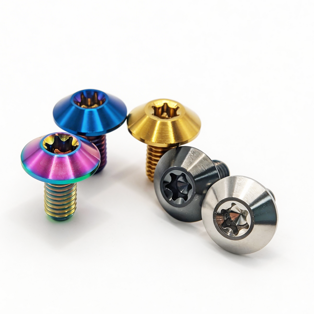 Titanium Bolts M5 M6 Lightweight Screws for Bicycle Motorcycle Bike Parts Accessories