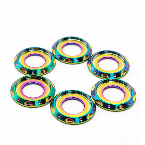 TC4 Titanium Step Washers M6 M8 M10 Lock Washer for Screws Nuts Bolts