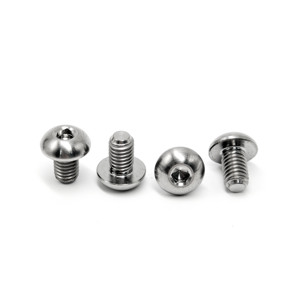 TC4 Titanium Bolts Bicycle Water Bottle Cage M5x8 10 12mm Button Head Allen Key Bolt Disc Brake Cycle Rotor Screws