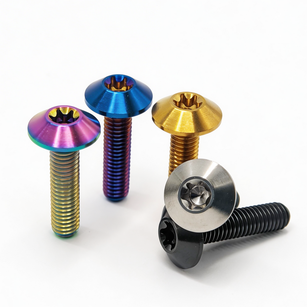 Titanium Bolts M5 M6 Lightweight Screws for Bicycle Motorcycle Bike Parts Accessories