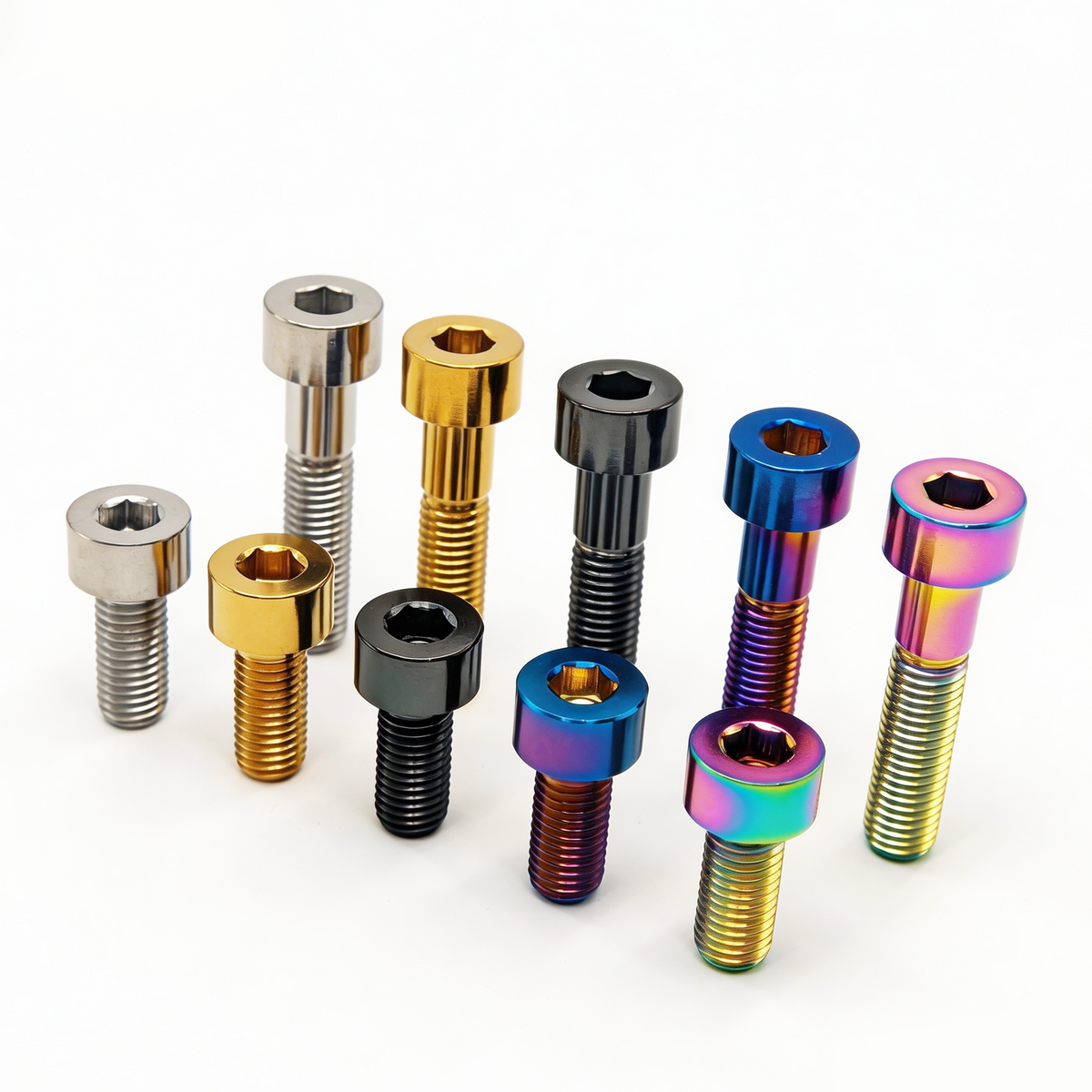 M8 x 20 30 40 50 60mm Titanium Bolt Fastener Hex Socket Screws for Honda Motorcycle Bicycle Scooter