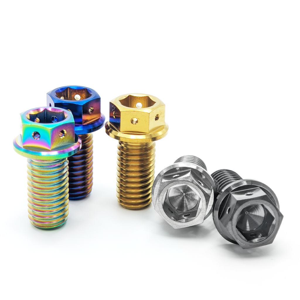 Titanium Bolt M6 Hex Head Screws for Bike MTB Bike Motorcycle Bicycle Lightweight Fasteners