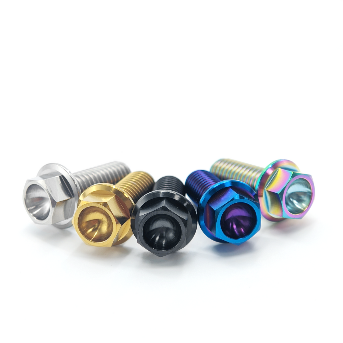 Titanium Bolt M6 / M8 Hex Head Screws for Bike MTB Bike Motorcycle Bicycle Lightweight Fasteners