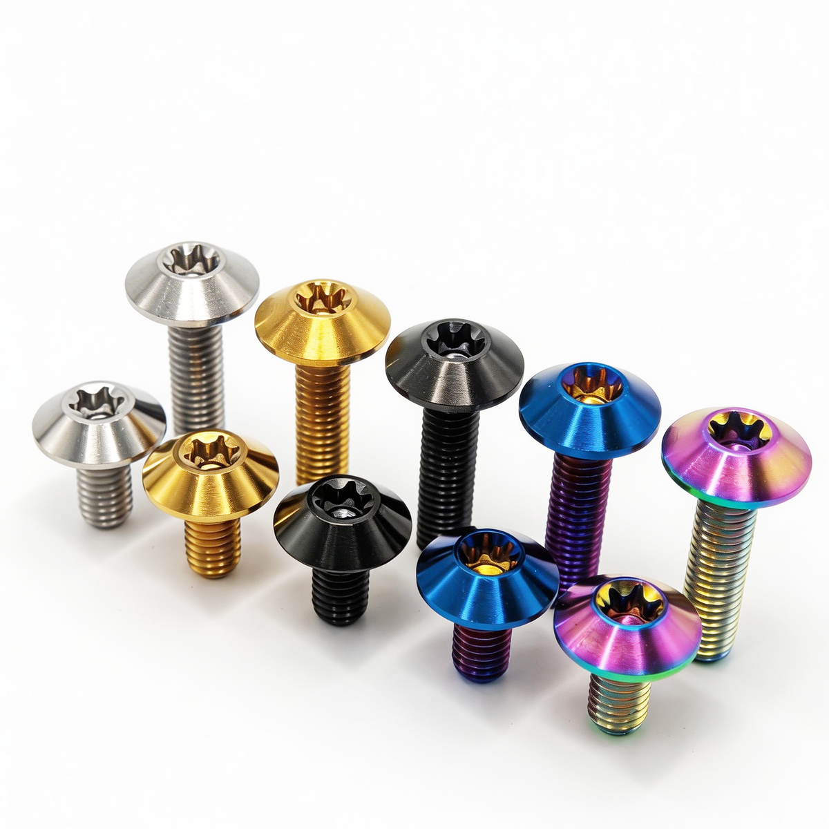 Titanium Bolts M5 M6 Lightweight Screws for Bicycle Motorcycle Bike Parts Accessories Main image