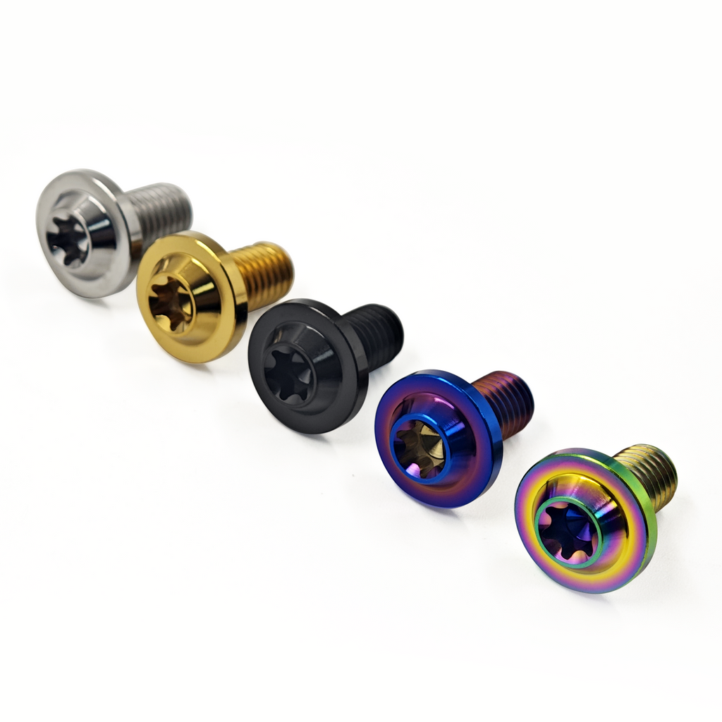 M6 M8 Titanium Bolts for Motorcycle Bike Car Disc Brakes Screws Lightweight Upgrade Fasteners