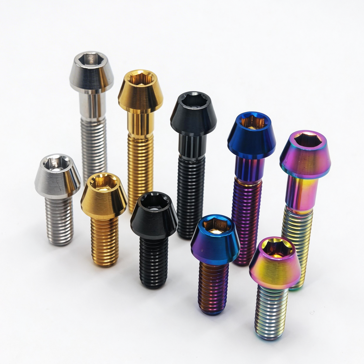 M5 M6 M8 Titanium Bolts, Hexagon Socket Screws for MTB Bike Stem / Bicycle Motorcycle Accessory Parts
