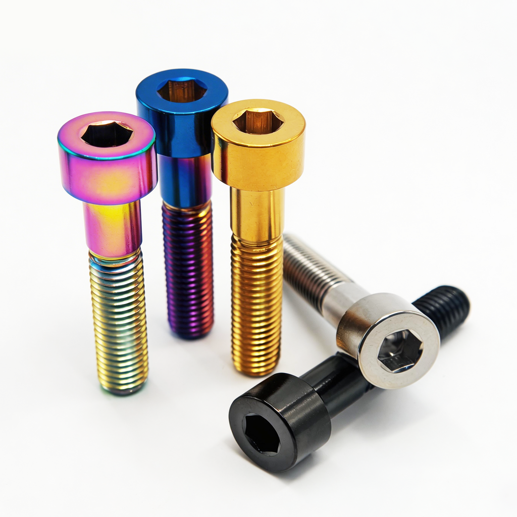 M8 x 20 30 40 50 60mm Titanium Bolt Fastener Hex Socket Screws for Honda Motorcycle Bicycle Scooter