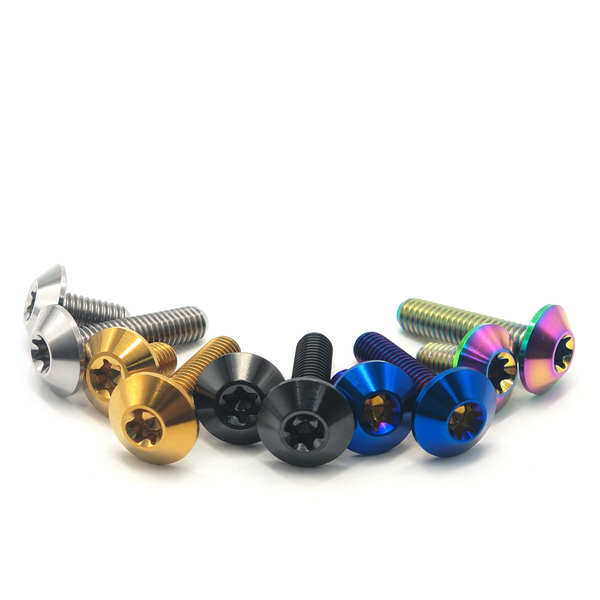 Titanium Bolts M5 M6 Lightweight Screws for Bicycle Motorcycle Bike Parts Accessories