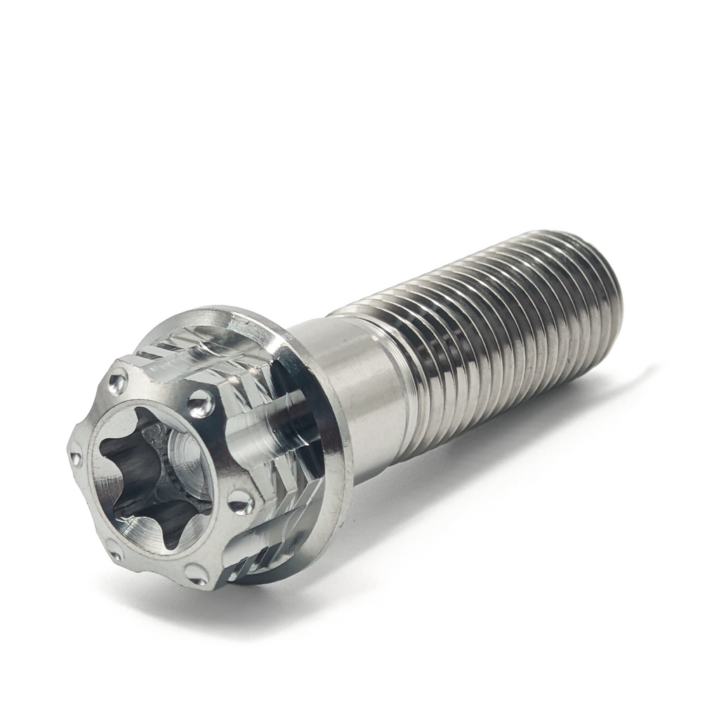 M5 M6 M8 x 15 20 25 30 35 40 45 50 55mm Flanged Hex Head Bolts, TC4/Gr5 Titanium Alloy Screws Strenth 10.9