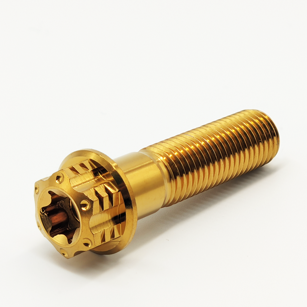 M5 M6 M8 x 15 20 25 30 35 40 45 50 55mm Flanged Hex Head Bolts, TC4/Gr5 Titanium Alloy Screws Strenth 10.9