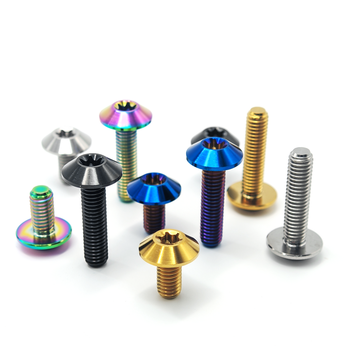 Titanium Bolts M5 M6 Lightweight Screws for Bicycle Motorcycle Bike Parts Accessories