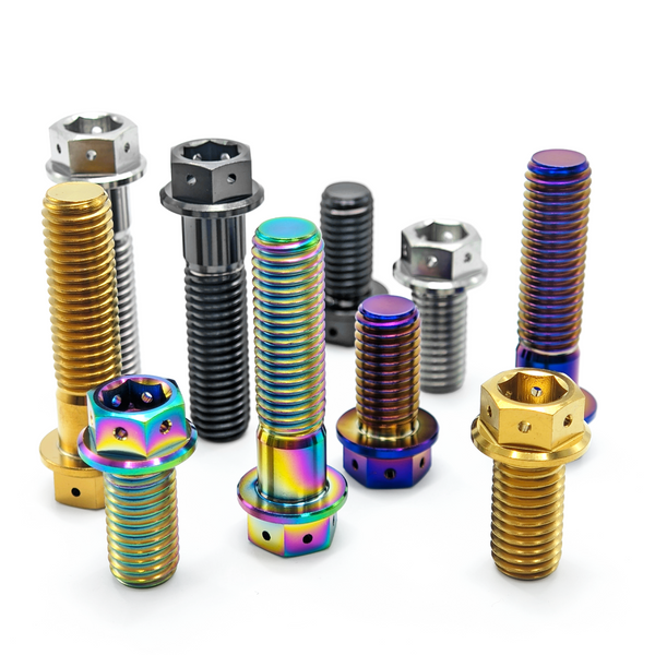 Titanium Bolt M6 Hex Head Screws for Bike MTB Bike Motorcycle Bicycle Lightweight Fasteners