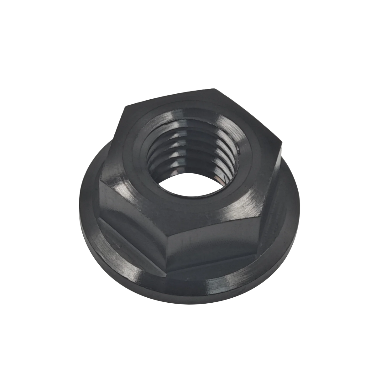 Hex Flange Nuts M5 M6 M8 M10 M12 M14 M16, TC4/Grade 5 Titanium Alloy for Bolt