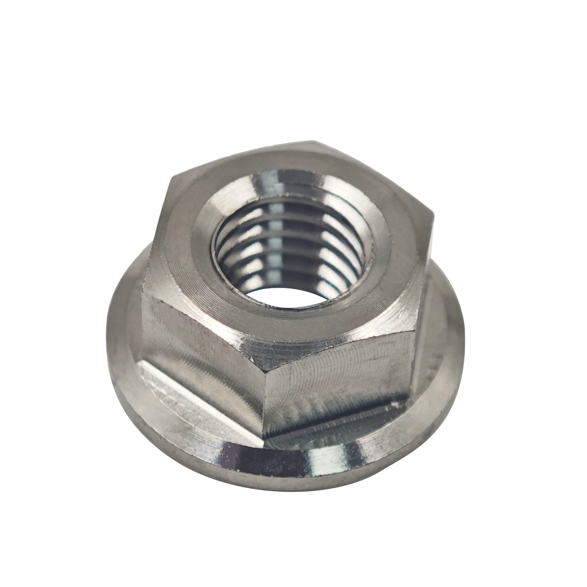 Hex Flange Nuts M5 M6 M8 M10 M12 M14 M16, TC4/Grade 5 Titanium Alloy for Bolt