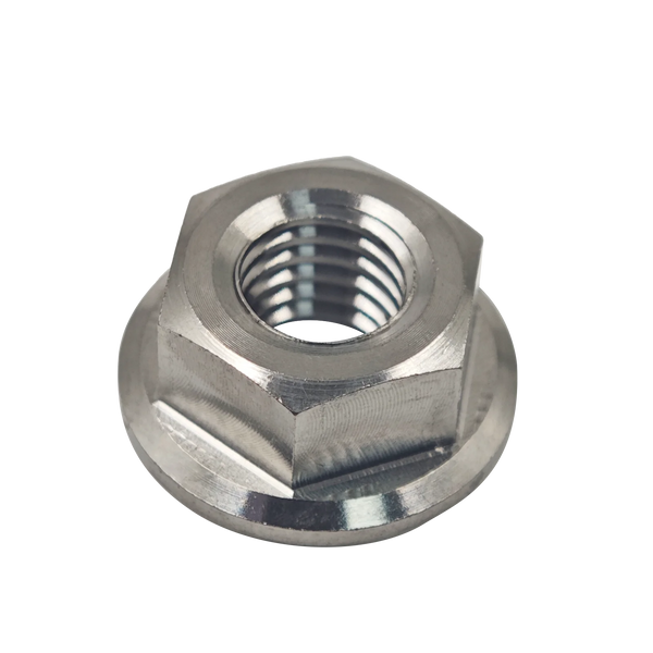 Hex Flange Nuts M5 M6 M8 M10 M12 M14 M16, TC4/Grade 5 Titanium Alloy for Bolt