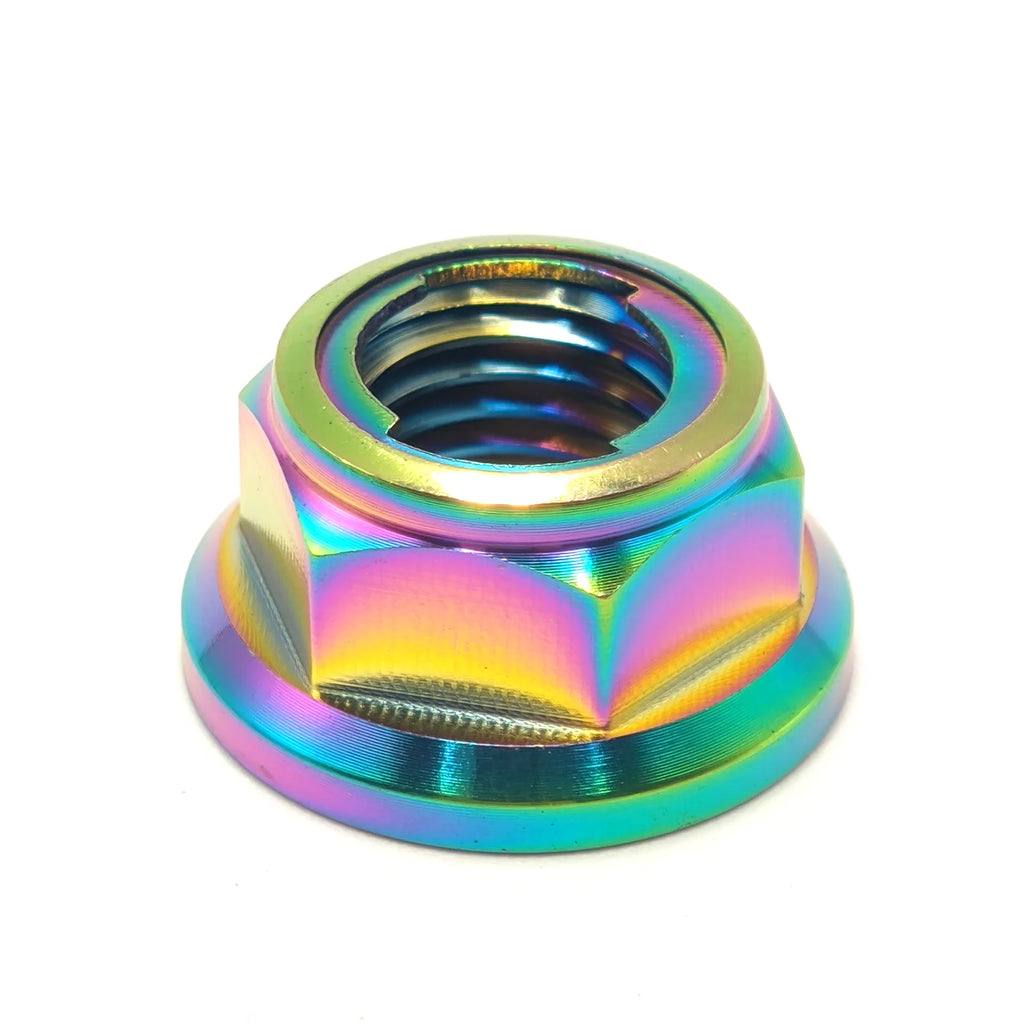 Hex Flange Lock Nuts M5 M6 M8 M10 M12, TC4/Grade 5 Titanium Alloy for Bolt