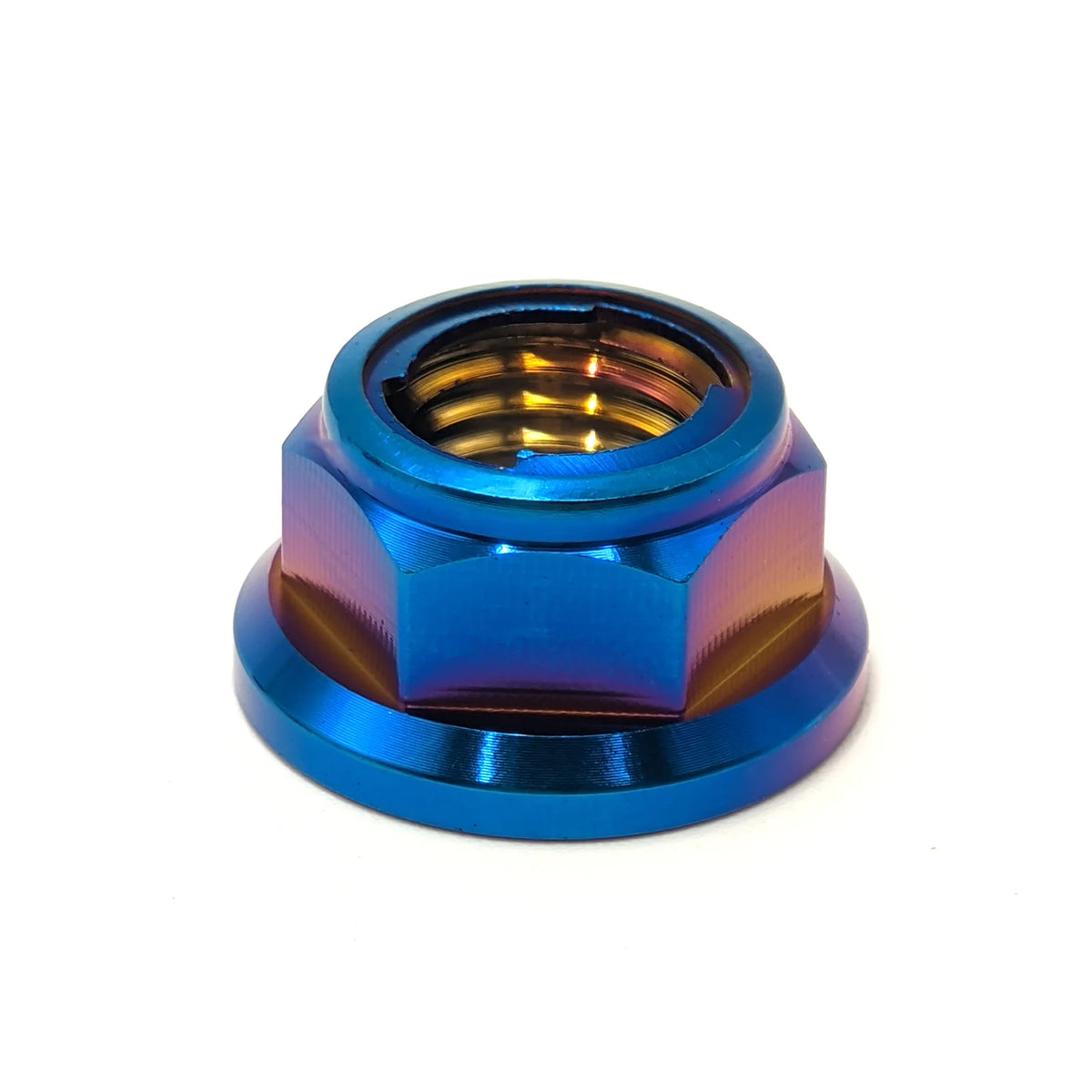 Hex Flange Lock Nuts M5 M6 M8 M10 M12, TC4/Grade 5 Titanium Alloy for Bolt