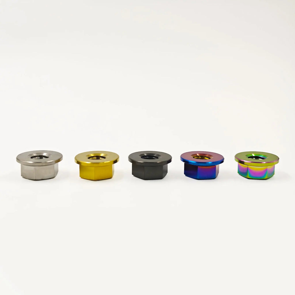 Hex Flange Nuts M5 M6 M8 M10 M12 M14 M16, TC4/Grade 5 Titanium Alloy for Bolt