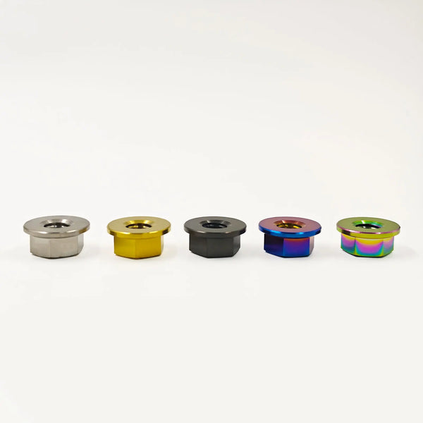 Hex Flange Nuts M5 M6 M8 M10 M12 M14 M16, TC4/Grade 5 Titanium Alloy for Bolt