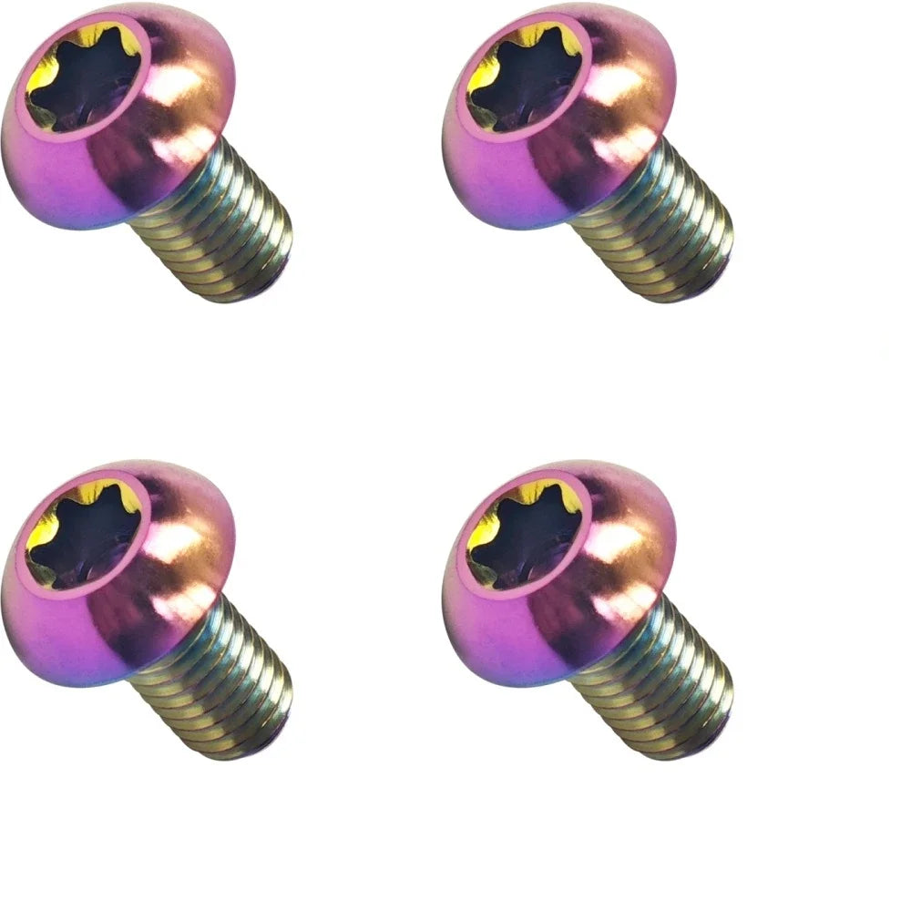 4Pcs M5x12mm Titanium Bolts for MTB Bike Bottle Cage Screw Titanium Bike Hardware