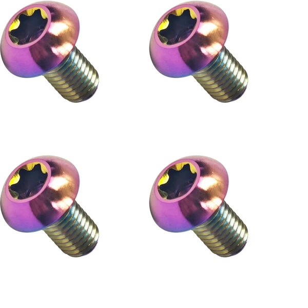 4Pcs M5x12mm Titanium Bolts for MTB Bike Bottle Cage Screw Titanium Bike Hardware