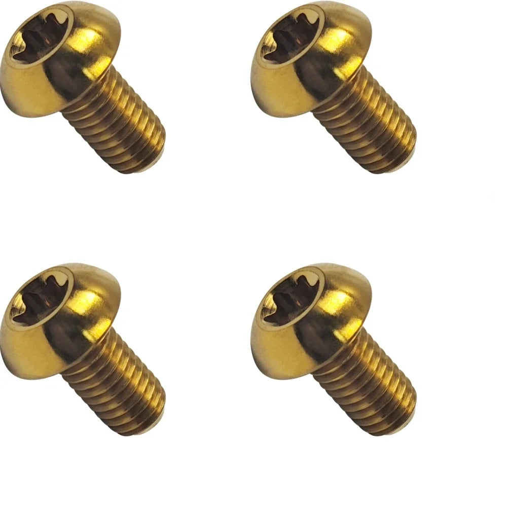 4Pcs M5x12mm Titanium Bolts for MTB Bike Bottle Cage Screw Titanium Bike Hardware