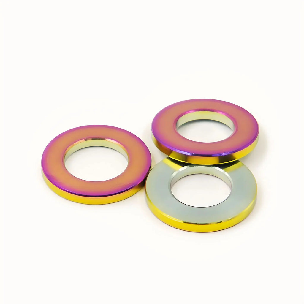 Titanium Alloy Flat Washers for M5 M6 M8 M10 Bolts Bike Motorcycle Car Screws Fasteners Durable Hardware Accessories