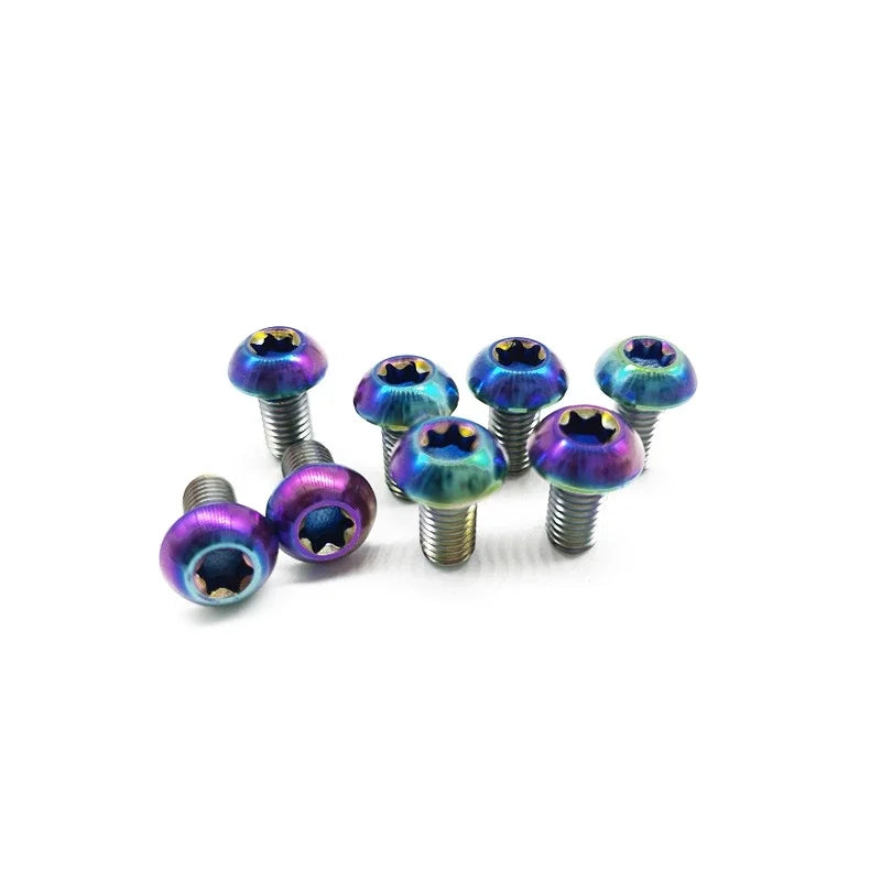 4Pcs M5x12mm Titanium Bolts for MTB Bike Bottle Cage Screw Titanium Bike Hardware