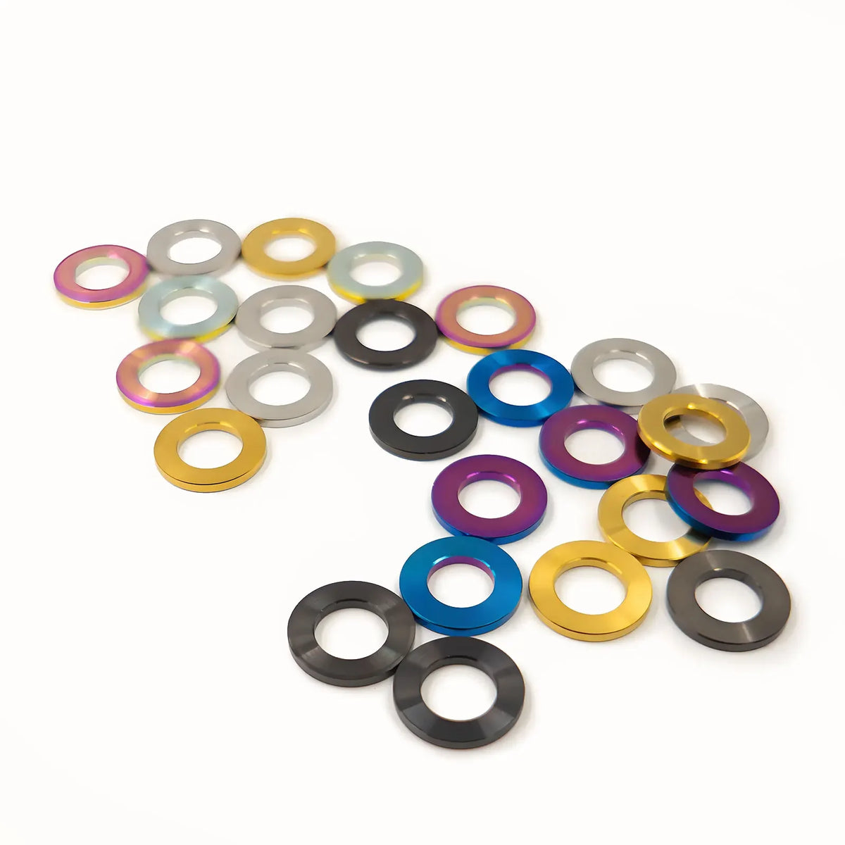 Titanium Alloy Flat Washers for M5 M6 M8 M10 Bolts Bike Motorcycle Car Screws Fasteners Durable Hardware Accessories