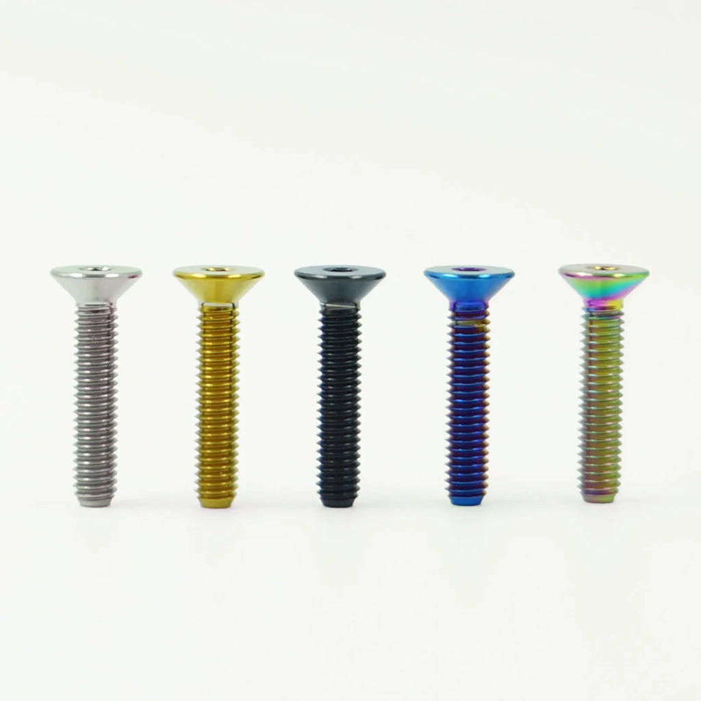Titanium Bolt M4 M5 M6 Countersunk Screws for Bike Car Scooter Skateboard - Hardware Accessory
