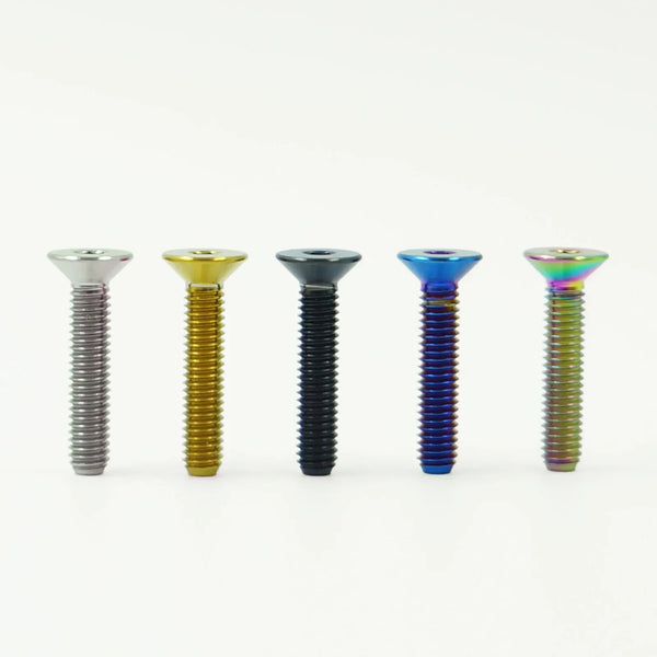 Titanium Bolt M4 M5 M6 Countersunk Screws for Bike Car Scooter Skateboard - Hardware Accessory