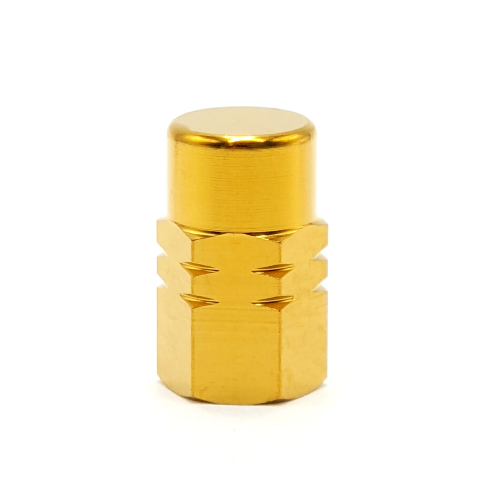 Grade 5 Titanium Car Tire Valve Caps Stem Cover Wheel Rim Nuts Hexagon Screw-On Design  (16 x φ 8.9 mm)