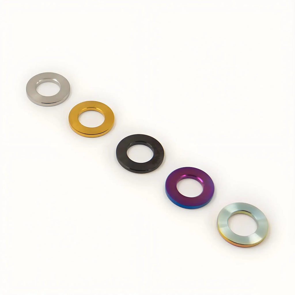 Titanium Alloy Flat Washers for M5 M6 M8 M10 Bolts Bike Motorcycle Car Screws Fasteners Durable Hardware Accessories
