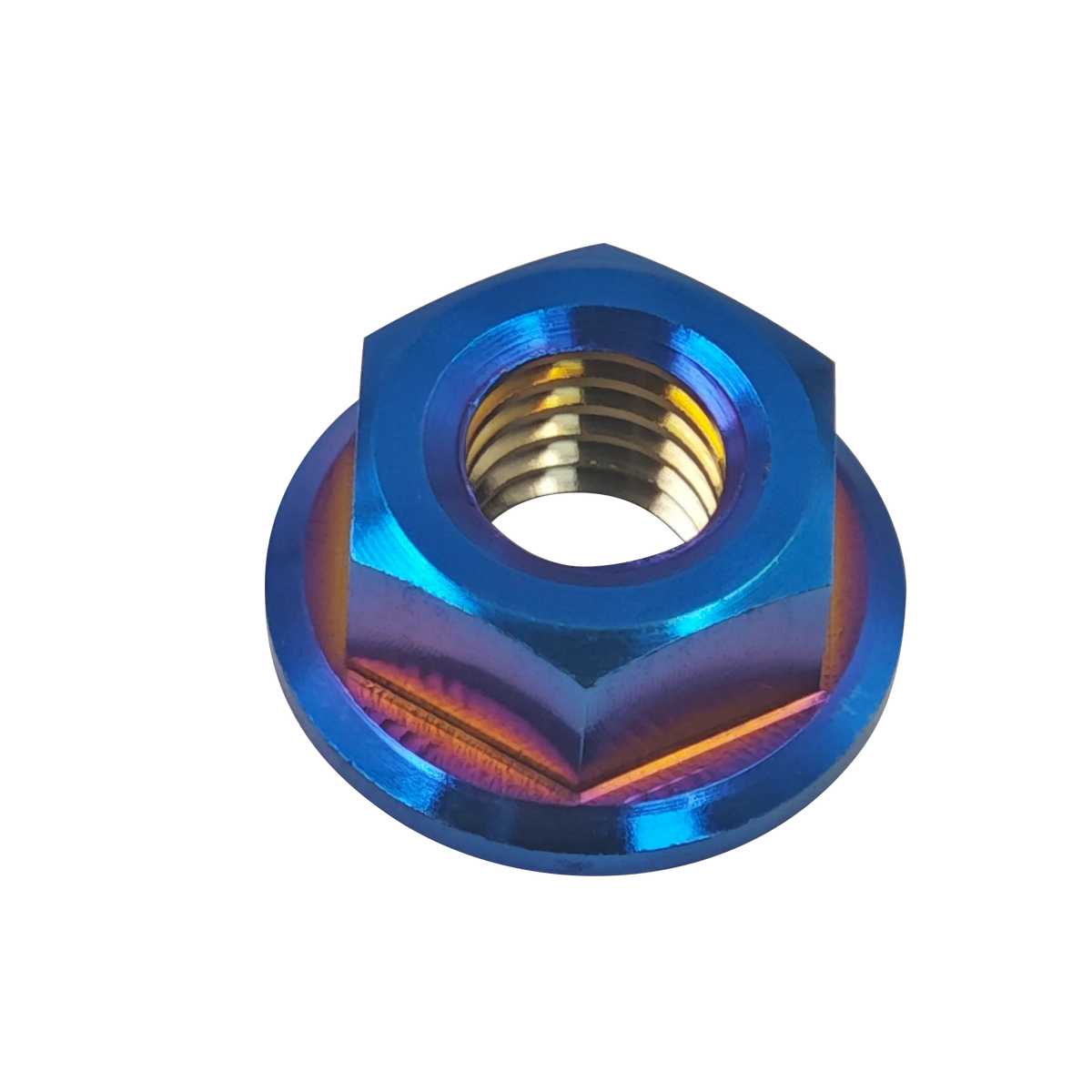 Hex Flange Nuts M5 M6 M8 M10 M12 M14 M16, TC4/Grade 5 Titanium Alloy for Bolt