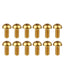 12Pcs Ti Titanium Bolts M5x10 12mm Bicycle Bike Disc Brake Cycle Rotor Screws & Bottle Cage Screw