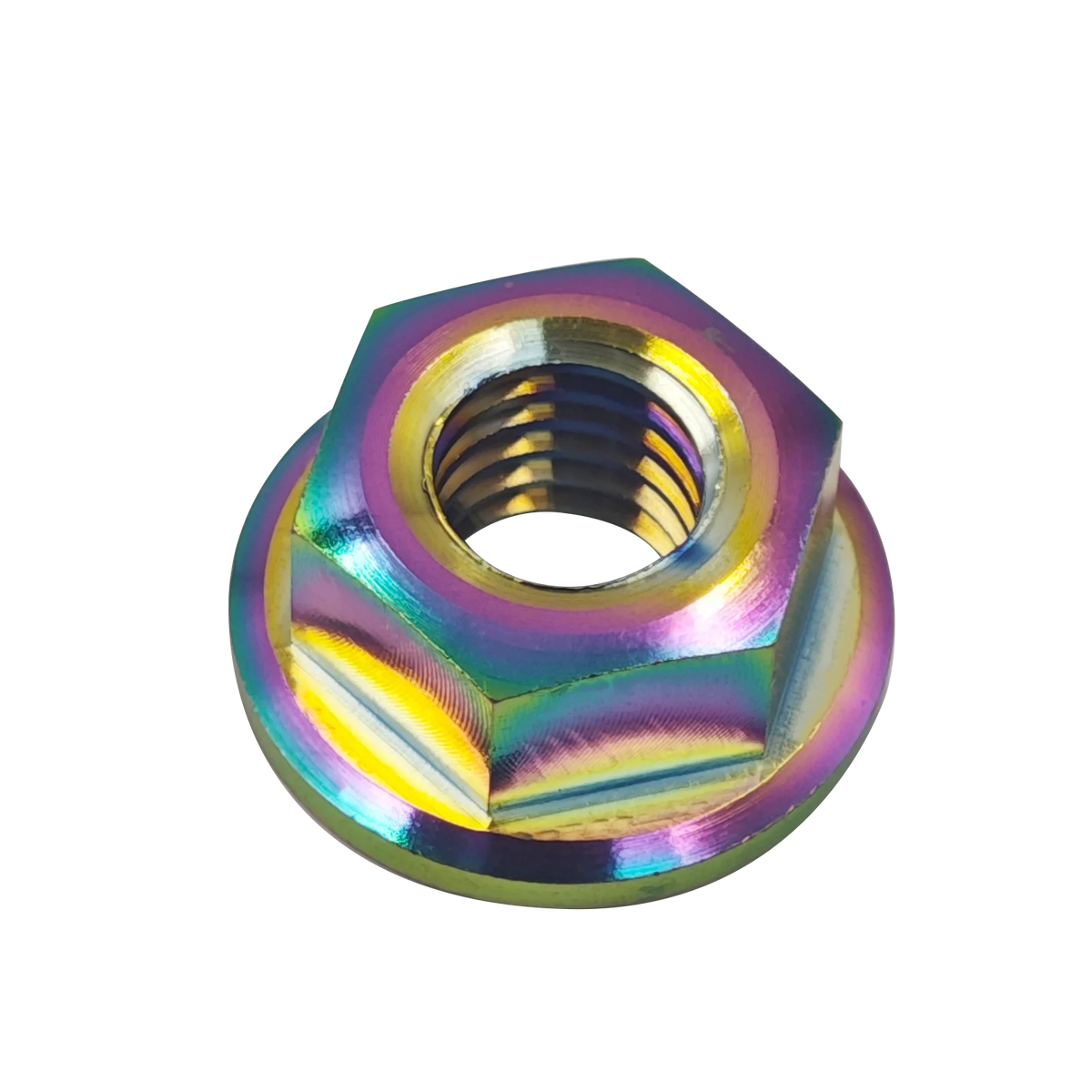 Hex Flange Nuts M5 M6 M8 M10 M12 M14 M16, TC4/Grade 5 Titanium Alloy for Bolt