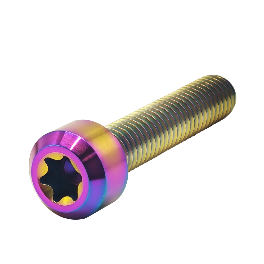 M5 M6 M8 Titanium Bolts, Length 10-50mm Hexagon Socket Torx Drive Screws for MTB Bike Stem / Bicycle Motorcycle