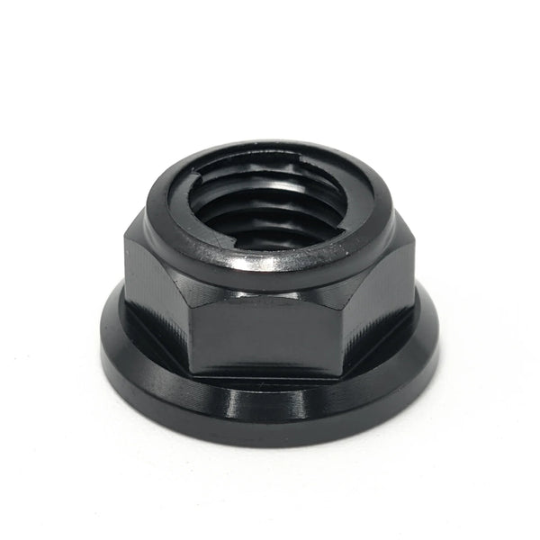 Hex Flange Lock Nuts M5 M6 M8 M10 M12, TC4/Grade 5 Titanium Alloy for Bolt