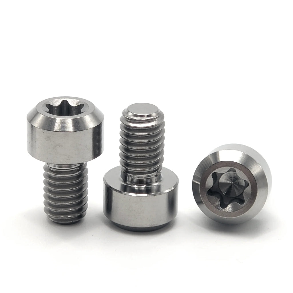 M5 M6 M8 Titanium Bolts, Length 10-50mm Hexagon Socket Torx Drive Screws for MTB Bike Stem / Bicycle Motorcycle