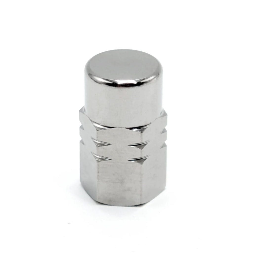 Grade 5 Titanium Car Tire Valve Caps Stem Cover Wheel Rim Nuts Hexagon Screw-On Design  (16 x φ 8.9 mm)